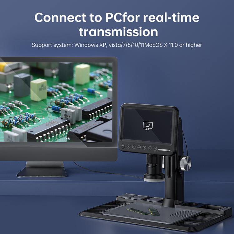 BEST BST-X16MP 7 inch IPS Screen 12MP Digital Microscope