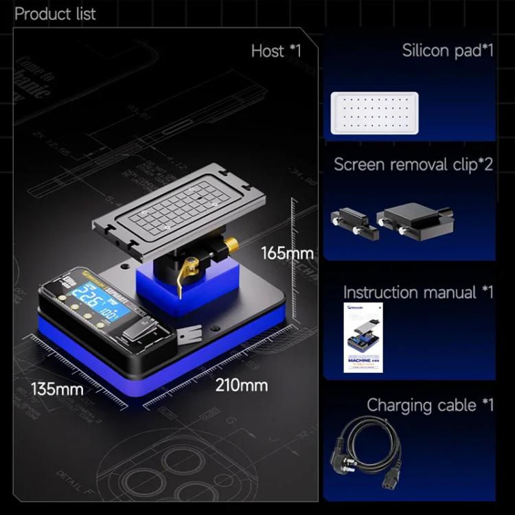 Mechanic Elite One 360 Rotating Screen Separate Machine Built-in Vacuum Pump