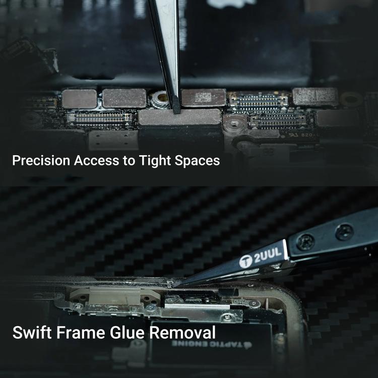 2uul TW32 Black K Flat Tip ESD-Safe Ceramic Tweezers