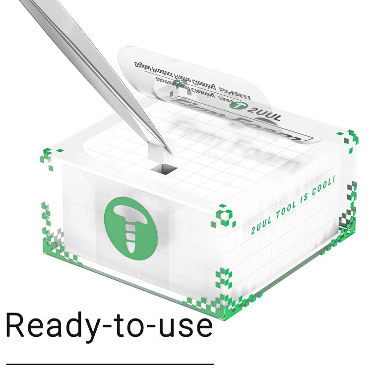 2uul 500 in 1 SC07 7x7x7mm Firm Foam High-Density Spong