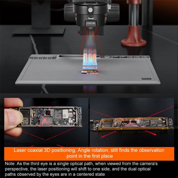 QianLi 6558 6.5X-58X Gorilla Trinocular Microscope with Light Source + UV Lamp, with Light Source + UV Lamp, Plug:US Plug, with Light Source + UV Lamp, Plug:EU Plug