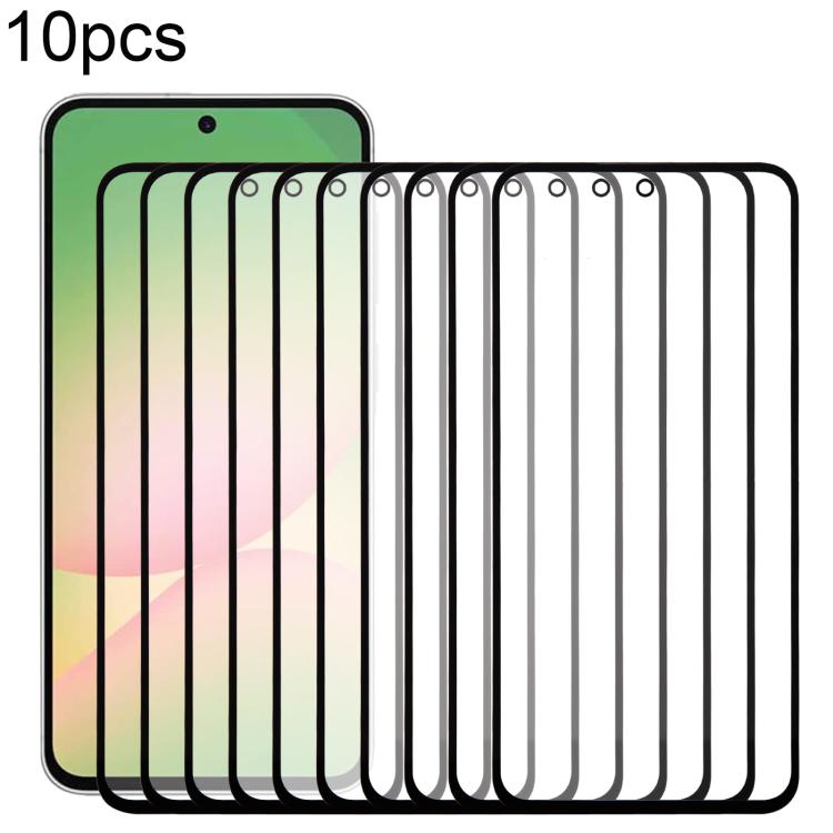 10pcs Front Screen Outer Glass Lens with OCA Optically Clear Adhesive