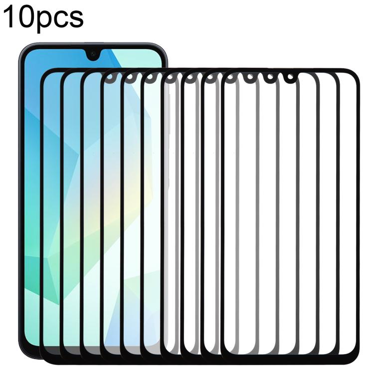 10pcs Front Screen Outer Glass Lens with OCA Optically Clear Adhesive