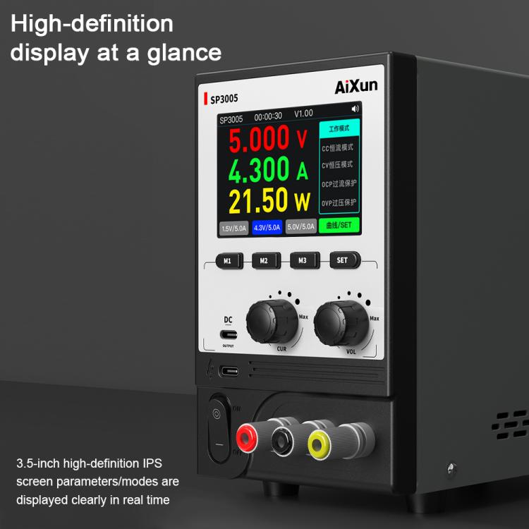 Aixun SP3005 Intelligent Interconnection CNC Programmable DC Power Supply