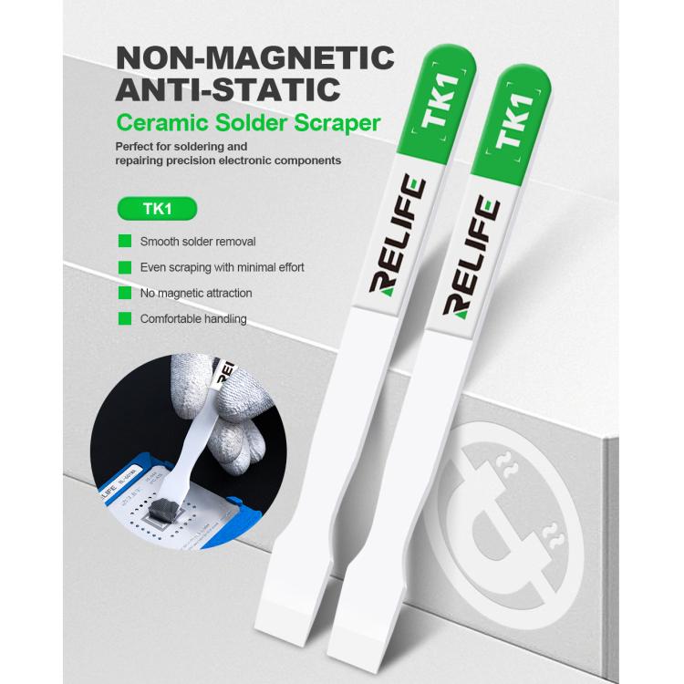 Relife TK1 Non-magnetic Anti-static Ceramic Scraper
