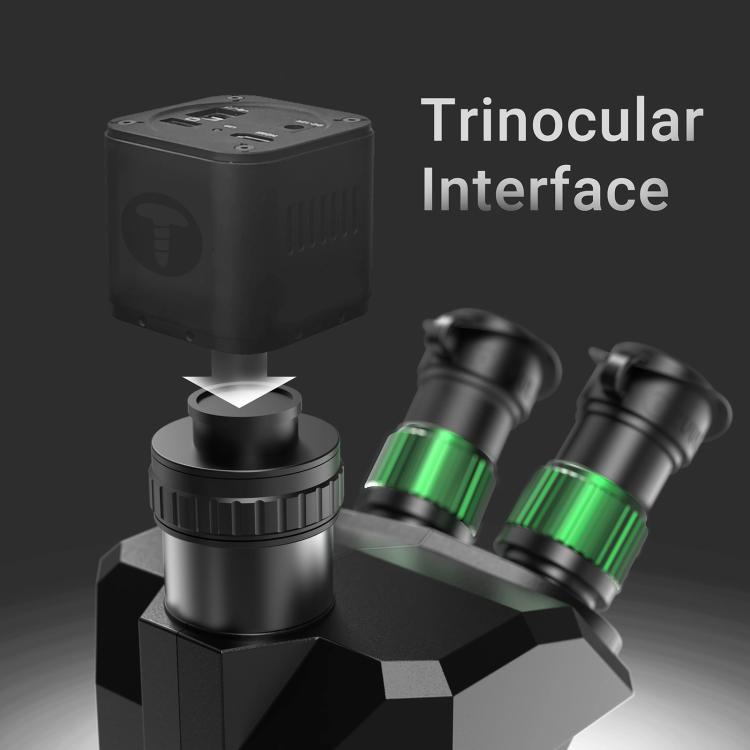 2uul MC7060-A1 7-60X Synchronous Zoom Trinocular Microscope