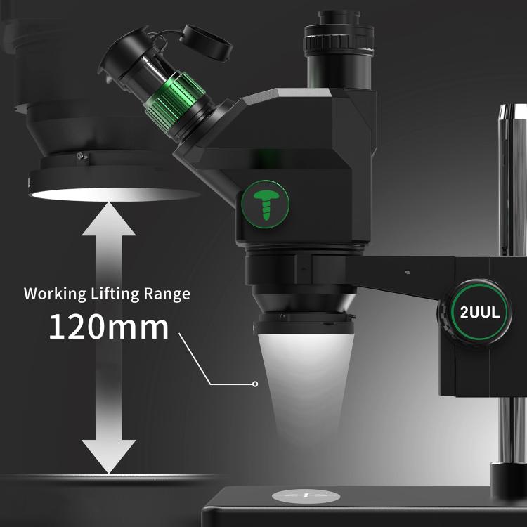 2uul MC7060-A1 7-60X Synchronous Zoom Trinocular Microscope
