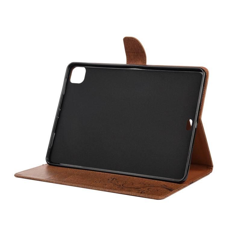 Butterfly Flower Embossing Pattern Horizontal Flip Leather Case with Holder & Card Slots & Wallet, For iPad Pro 11 (2020)