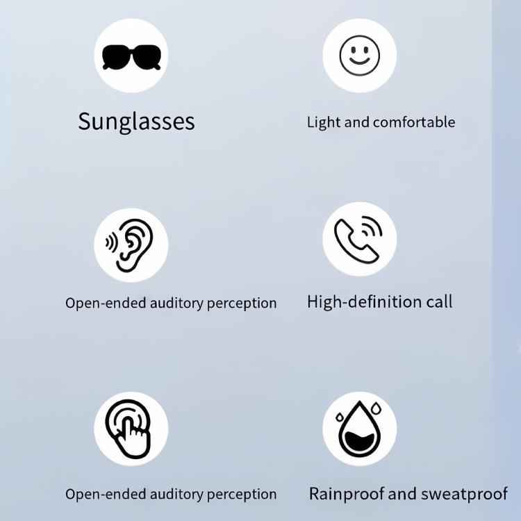J100 Smart Audio Bluetooth Earphone Sunglasses