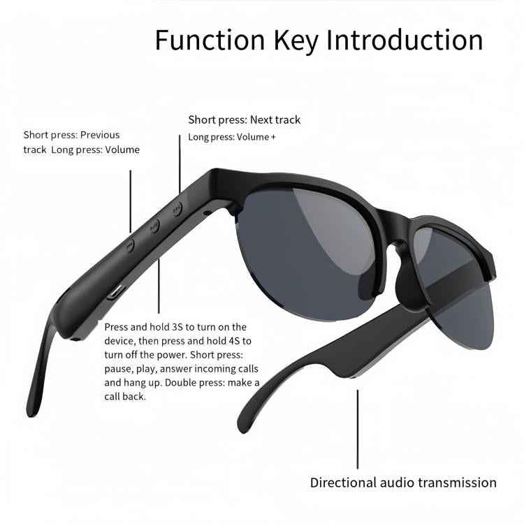 J100 Smart Audio Bluetooth Earphone Sunglasses