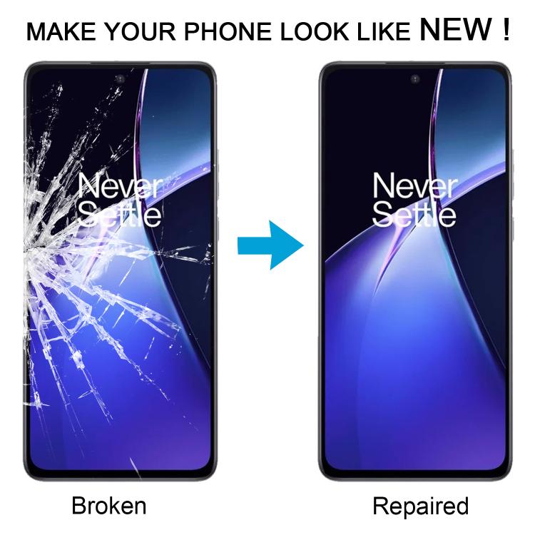 Lente de cristal exterior para pantalla frontal con adhesivo OCA ópticamente transparente para OnePlus Nord CE4 Lite, OnePlus 12R y OnePlus Nord CE 3 Lite 5G