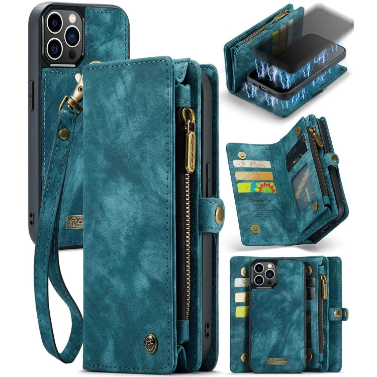 CaseMe-008 Detachable Multifunctional Horizontal Flip Leather Case with Card Slot & Holder & Zipper Wallet & Photo Frame, For iPhone 12 mini, For iPhone 12 / 12 Pro, For iPhone 12 Pro Max