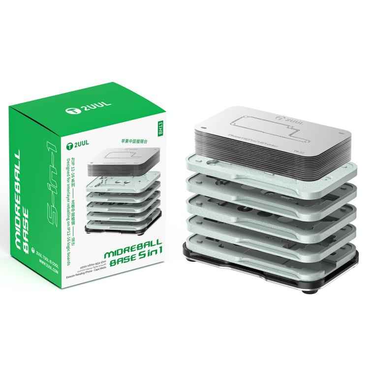 2UUL BH13 Midreball Base Logic Board BGA Reballing Platform Set for iPhone 12-16 Pro Max