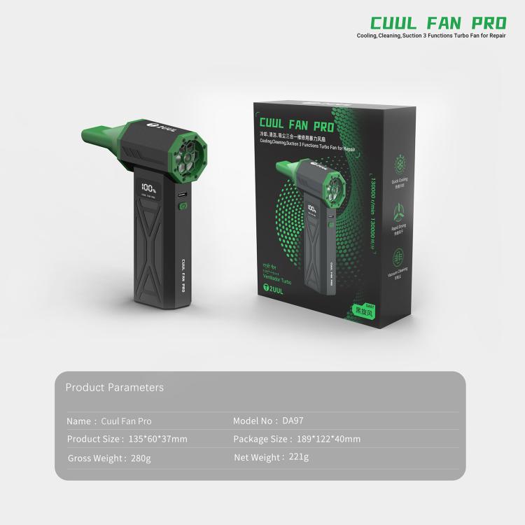 2UUL DA97 Cuul Fan Pro Cooling + Cleaning + Suction 3 in 1 Turbo Fan