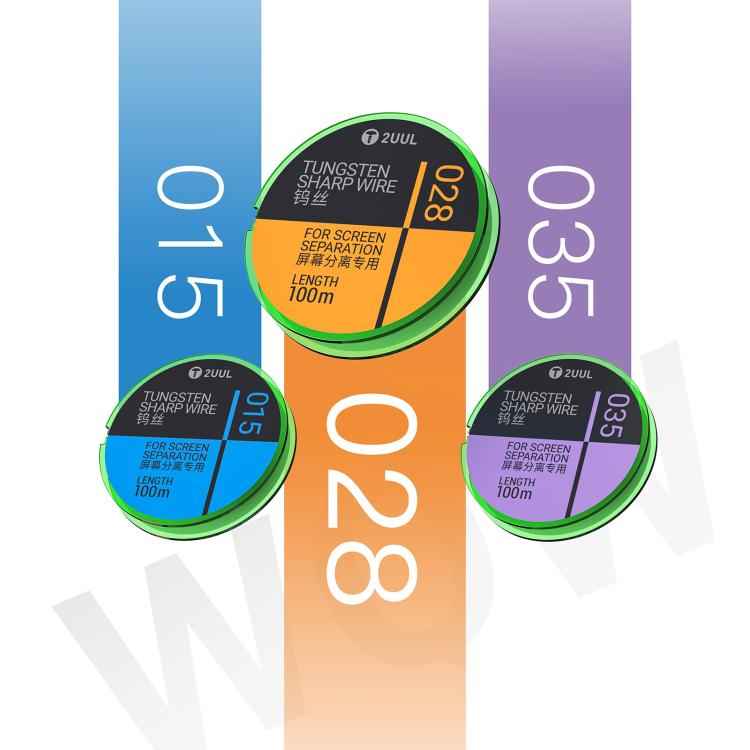 2UUL WS-028 0.028mm 100m Tungsten Sharp Diamond Wire