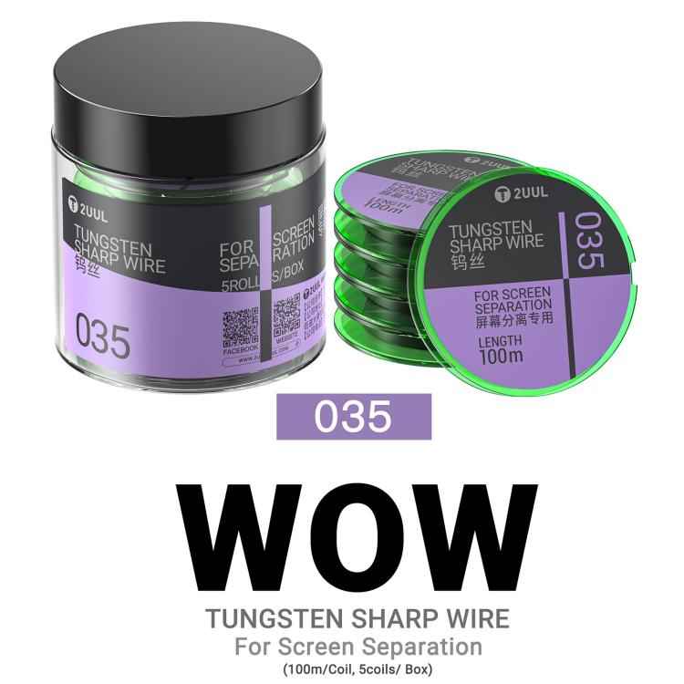 2UUL WS-035 0.035mm 100m Tungsten Sharp Diamond Wire