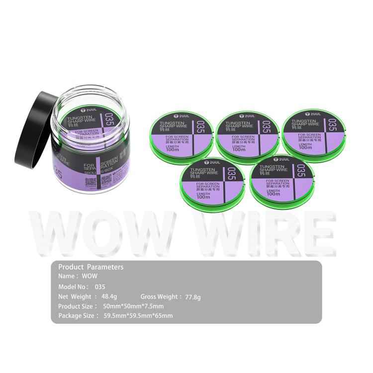 2UUL WS-035 0.035mm 100m Tungsten Sharp Diamond Wire