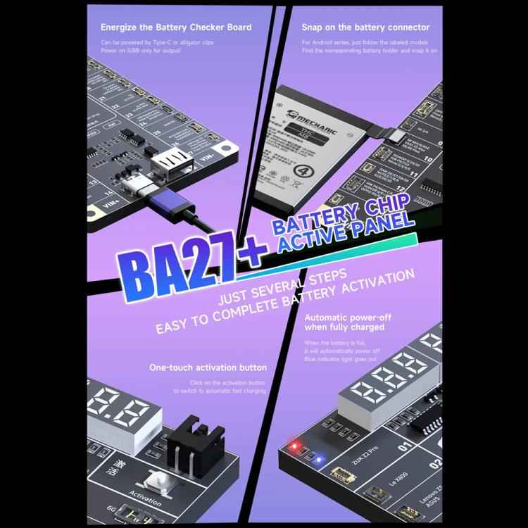 Mechanic BA27+ 4.2V Low Voltage Output Battery Chip Activation Board for iPhone 8-16 Pro Max / Most Android