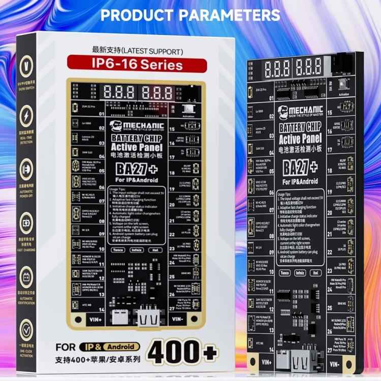 Mechanic BA27+ 4.2V Low Voltage Output Battery Chip Activation Board for iPhone 8-16 Pro Max / Most Android