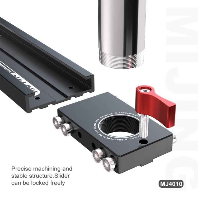 Mijing MJ4010 32mm 360 Universal Metal Swing Arm Liftable Fixed Stand with Slide Rails