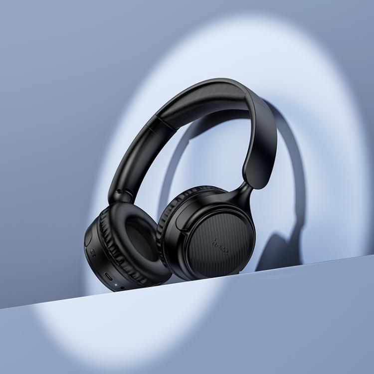 hoco W66 Wave Wireless Bluetooth Headphones, W66 (Black), W66 (Blue)