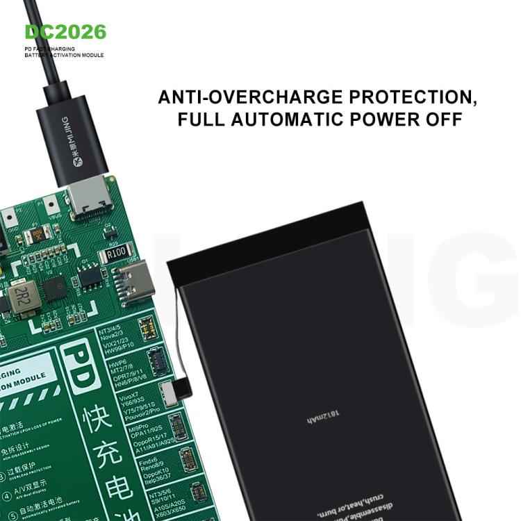 Mijing DC2026 PD Fast Charging Battery Activation Module for iPhone 6S-16 Pro Max & Most Android Phones