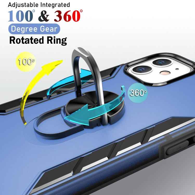 Magnetic Frosted PC + Matte TPU Shockproof Case with Ring Holder, For iPhone 12 Pro Max, For iPhone 12 / 12 Pro, For iPhone 12 mini