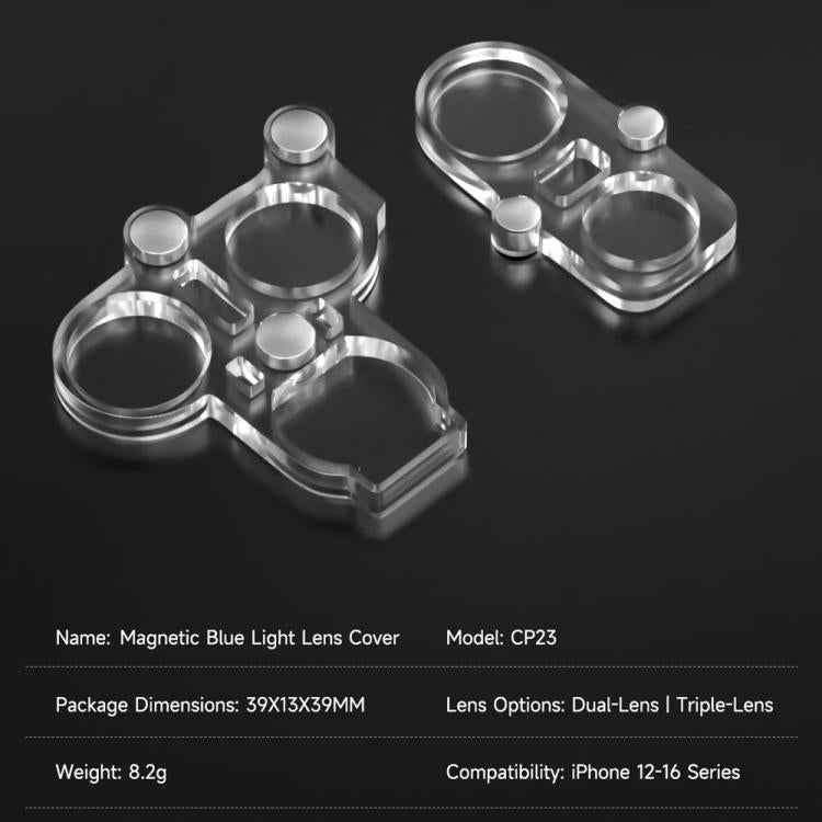 Mechanic CP23 Magnetic Blue Light Lens Cover Protector for iPhone 12-16 Pro Max
