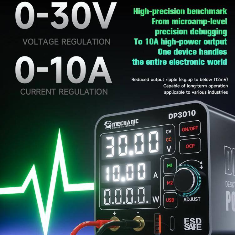 Mechanic DP3010 30V / 10A High Power Wide Voltage Mini Multi-functional Power Supply
