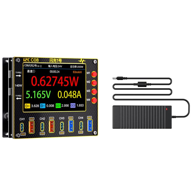 i2C C08 Flash Charger No.1 Digital Waveform Ammeter with Charge Detection / Voltage Measurement