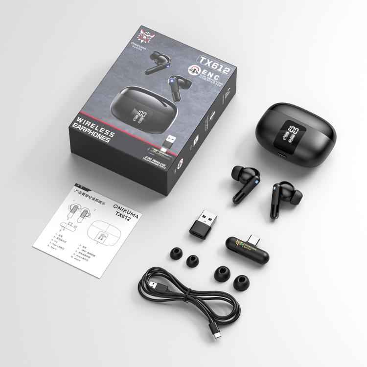 ONIKUMA TX612 Dual-Mode ENC Dual-Microphone Noise Reduction Wireless Bluetooth Earphone