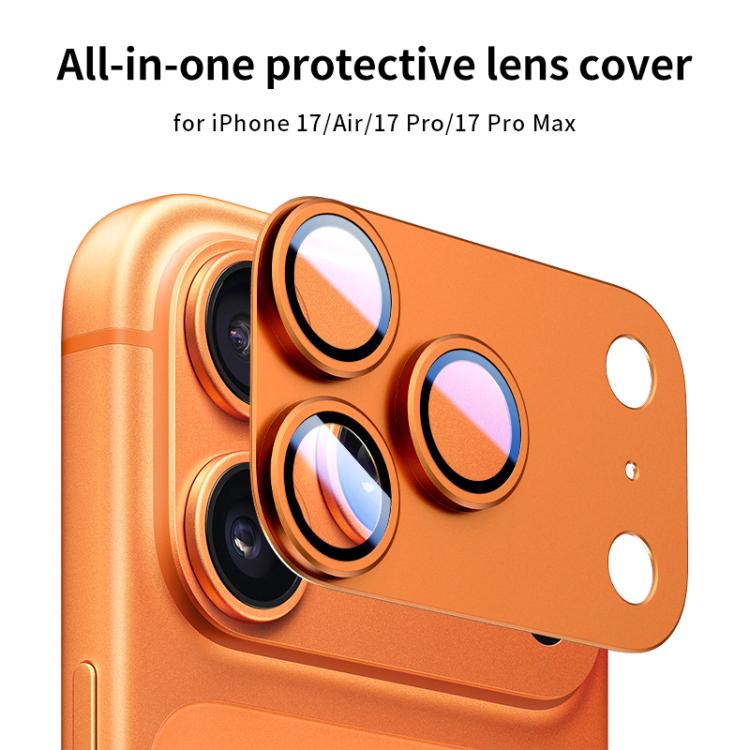 XDcase Armor Full-Coverage Frosted Metal Camera Lens Ring Film, For iPhone Air