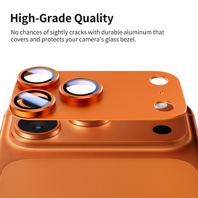 XDcase Armor Full-Coverage Frosted Metal Camera Lens Ring Film, For iPhone Air