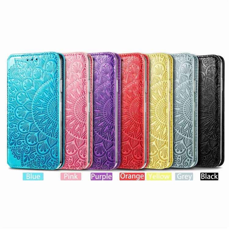 Blooming Mandala Embossed Pattern Magnetic Horizontal Flip Leather Case with Holder & Card Slots & Wallet, For iPhone 11 Pro, For iPhone 11, For iPhone 11 Pro Max