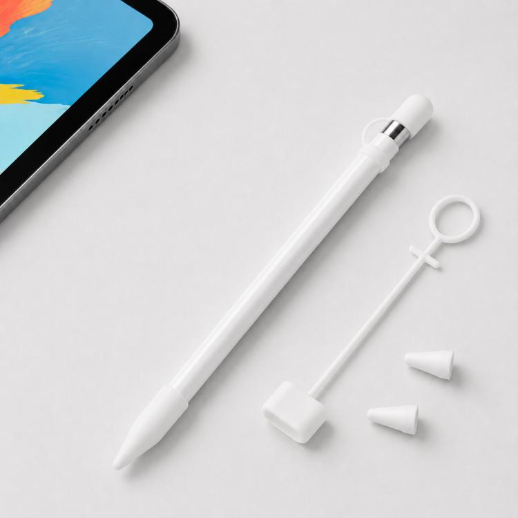 XDcase 4 in 1 Anti-lost Silicone Protective Cover Set, For Apple Pencil 1