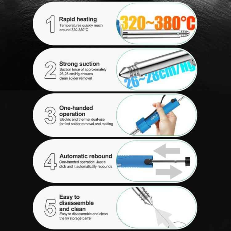 RELIFE TO5 30W Rapid Heating and Strong Suction Electric Desoldering Gun