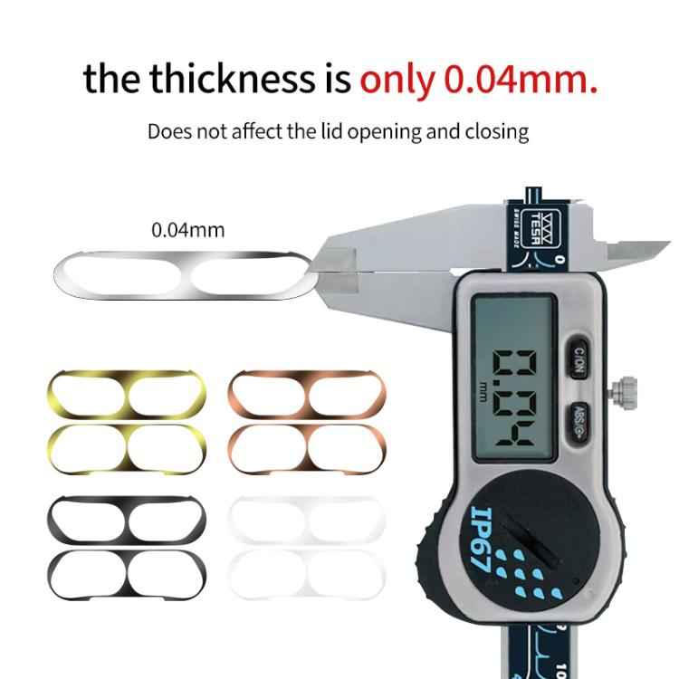 Wireless Earphone Protective Case Metal Sticker