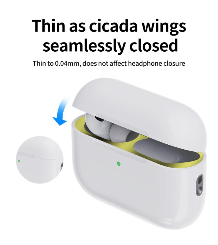 Wireless Earphone Protective Case Metal Sticker, For Apple AirPods Pro 3