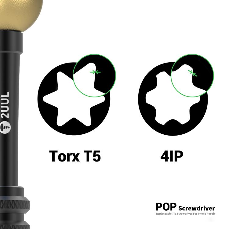 2UUL SD87 POP Screwdriver Replaceable Tip Screwdriver for iPhone 17 Series