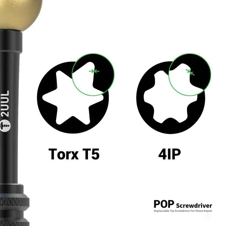 2UUL SD87 POP Screwdriver Replaceable Tip Screwdriver for iPhone 17 Series