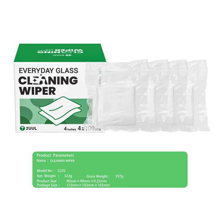 2UUL CL05 400pcs/Set Daily Glass Cleaning Disposable Dust-Free Cloth