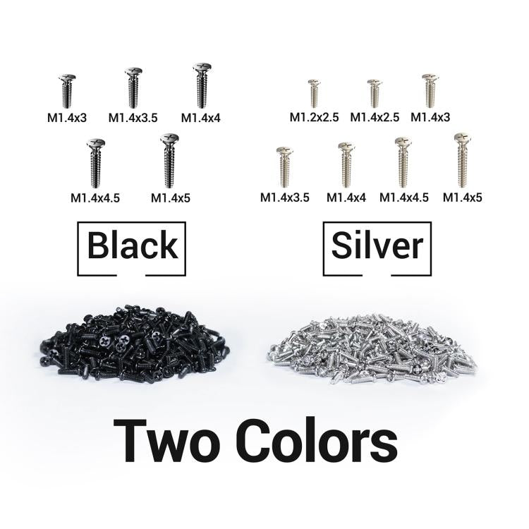 2UUL SC12 SpareScrew12 Phillips Screws Set for Most Android Phones Repair (1200pcs/Set )