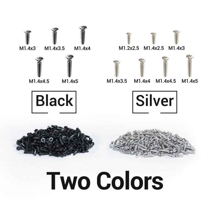 2UUL SC12 SpareScrew12 Phillips Screws Set for Most Android Phones Repair (1200pcs/Set )