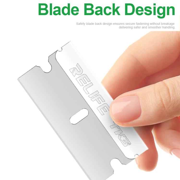 RELIFE TK3 100pcs/Set Phone Repair Blades for Screen / Adhesive Removal