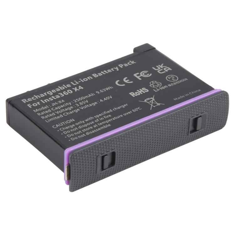 JH-X4 For Insta360 X4 Action Camera Battery Pack 2500mAh