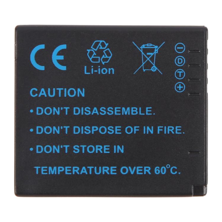DMW-BCG10 1250mAh Camera Battery For Panasonic DMC-ZS20 / ZS1 / ZS3 / ZS5 / ZS7 / ZS8 / TZ2