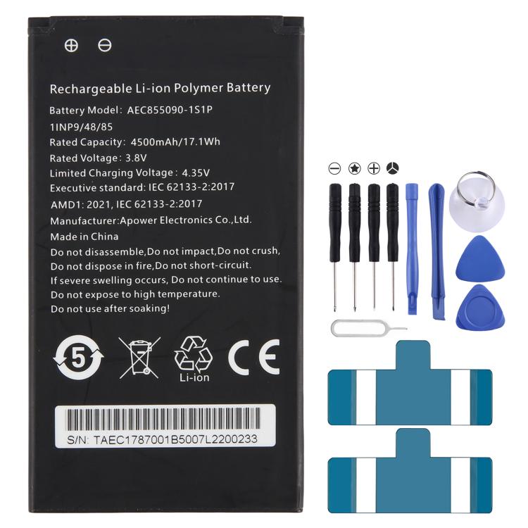 AEC855090-1S1P 3.8V 4500mAh Battery Pack For HUA XING Space 5G Mobile WiFi