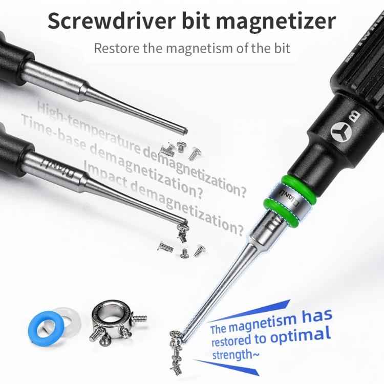 Qianli Multiple Colors Screwdriver Bit Magnetizer Compatible with 4mm Screwdriver Bits