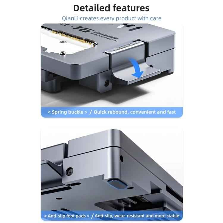 QianLi iSocket 16E Motherboard Layered Test Fixture for iPhone 16e