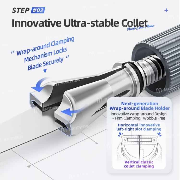 Qianli Dot Line Flatness Non-Slip Wear-Resistant Double-Ended Extra Stable Knife Handle